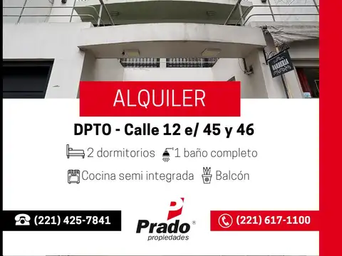 Departamento en Alquiler en Centro calle 12, La Plata