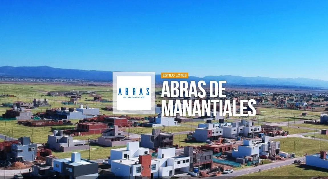 LOTE EN VENTA ABRAS DE MANANTIALES 300m2 - APTO DUPLEX