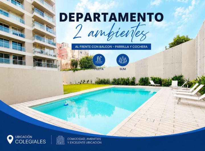 Departamento · 51m² · 2 Ambientes · 1 Cochera