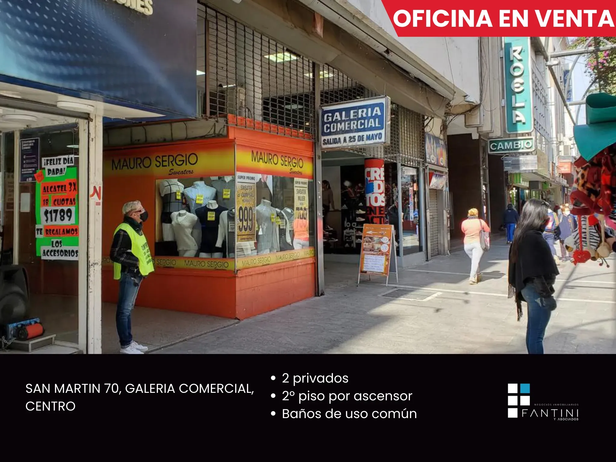 VENTA OFICINA COMERCIAL EN PLENO CENTRO