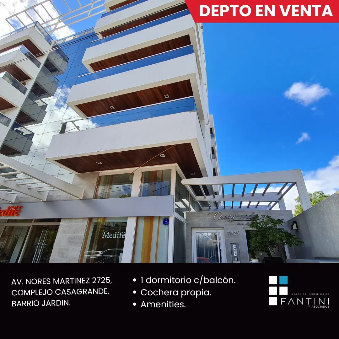 DEPARTAMENTO EN VENTA - 1 DORMITORIO - BARRIO JARDIN
