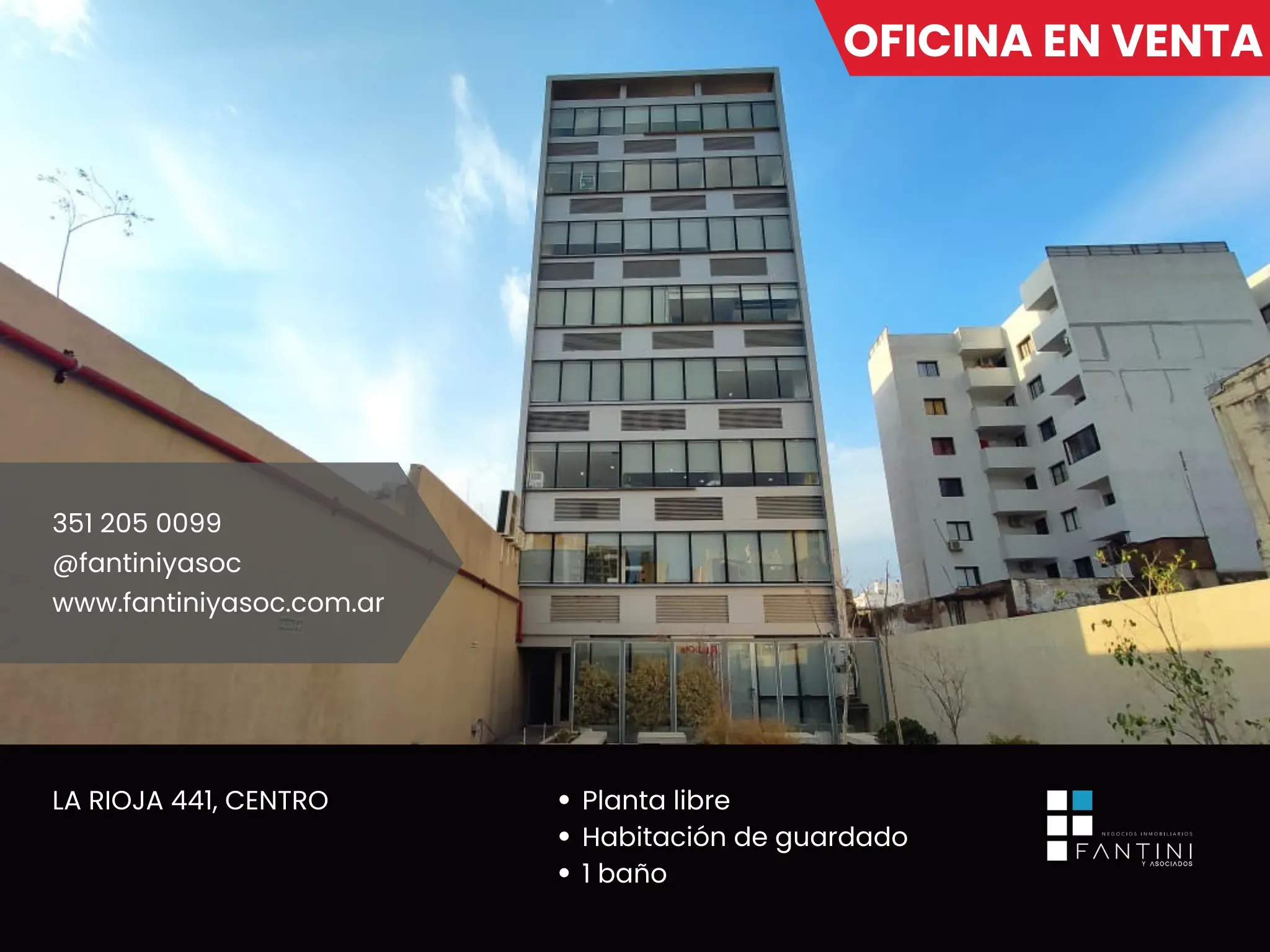 VENTA OFICINA EN ZONA CENTRO 40M2 MUY LUMINOSA