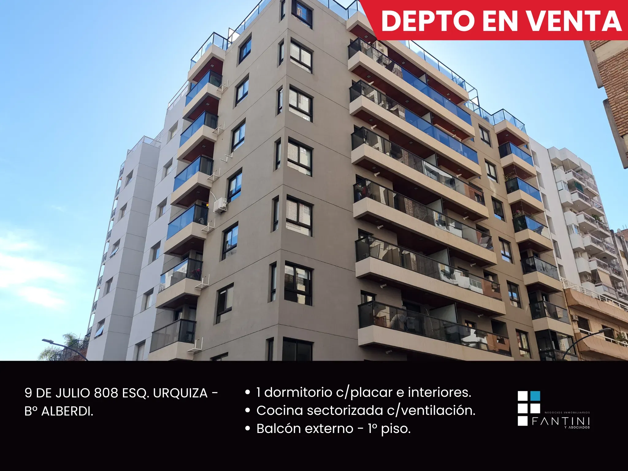 DEPARTAMENTO EN VENTA - 1 DORMITORIO - ALBERDI