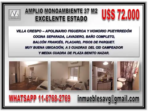Departamento en Venta en Villa Crespo, Capital Federal