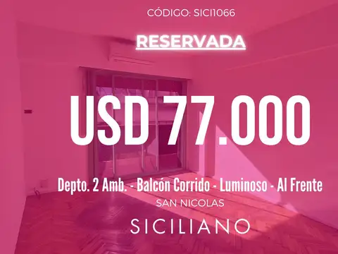 Departamento en Venta en San Nicolás, CABA