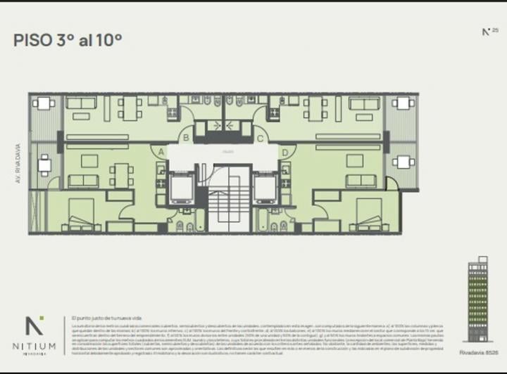 Departamento · 42m² · 2 Ambientes