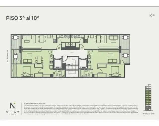 Departamento · 42m² · 2 Ambientes