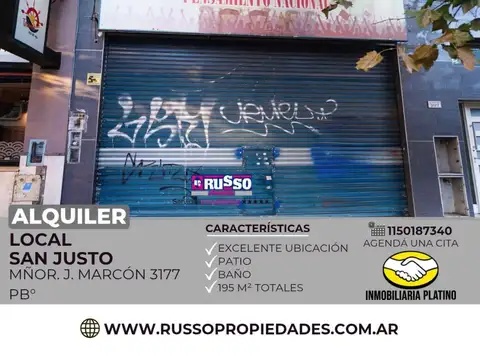 Local en Alquiler en San Justo, Partido de La Matanza