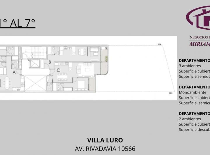 Departamento · 63m² · 3 Ambientes · 5 Cocheras