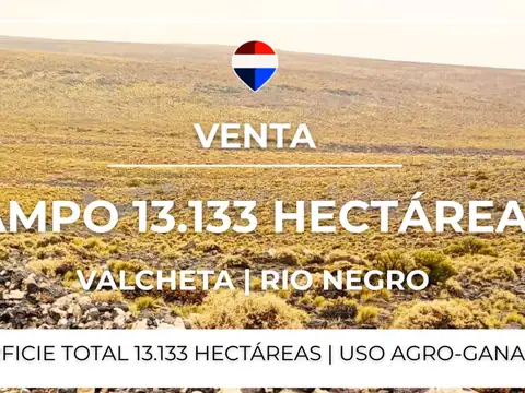 Campo en Venta en Valcheta, Río Negro