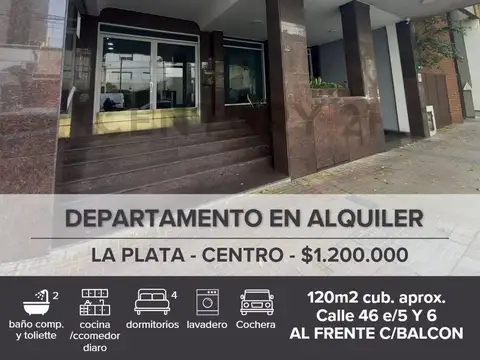 Departamento en Alquiler en La Plata, Partido de La Plata