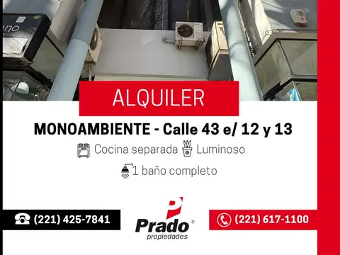 Departamento en Alquiler en Plaza Paso, La Plata