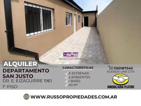 Departamento en Alquiler en San Justo, Partido de La Matanza