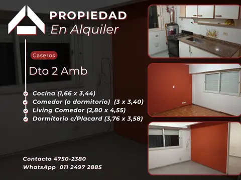 Departamento en Alquiler en Caseros, Partido de Tres de Febrero