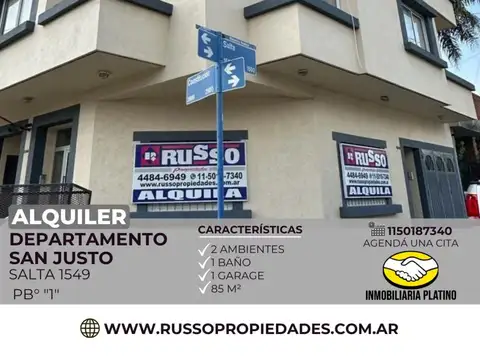 Departamento en Alquiler en San Justo, Partido de La Matanza