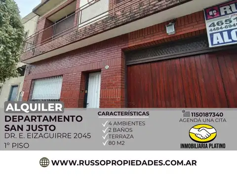 Departamento en Alquiler en San Justo, Partido de La Matanza
