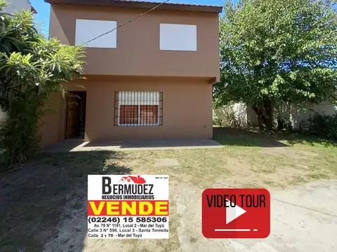Casa en Venta en Mar del Tuyu, Partido de La Costa
