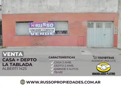 Casa en Venta en Tablada, Partido de La Matanza