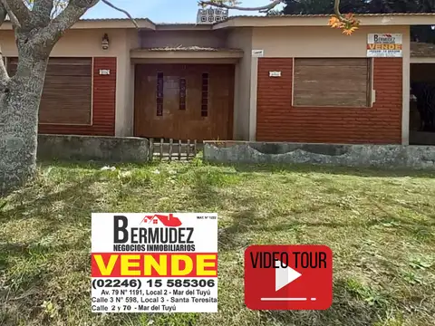 Casa en Venta en Mar del Tuyu, Partido de La Costa