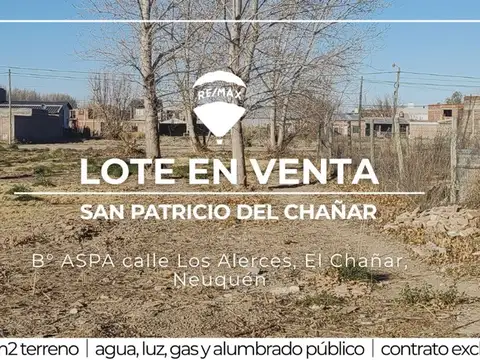 Terreno en Venta en San Patricio del Chañar, Añelo
