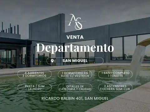 Departamento en Venta en San Miguel, Partido de San Miguel