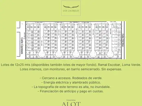 Terreno en Venta en Loma Verde, Partido de Escobar