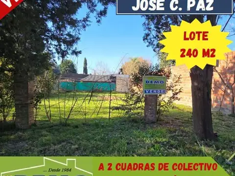 Terreno en Venta en José Clemente Paz, Partido de José C. Paz