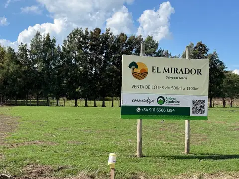 Terreno en Venta en Salvador Maria, Partido de Lobos