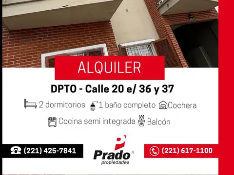 Departamento en Alquiler en Plaza Guemes, La Plata