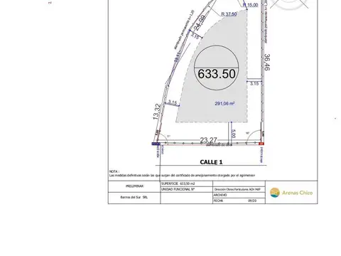 Terreno en Venta en Barrio Arenas Chico, Mar del Plata