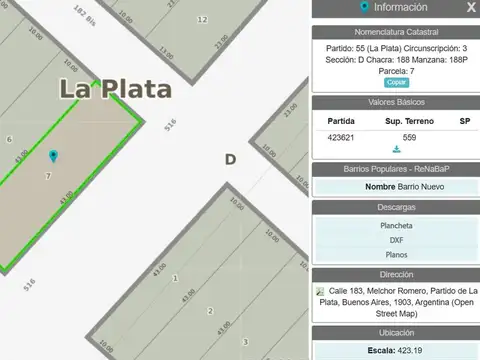 Terreno en Venta en Melchor Romero, Partido de La Plata