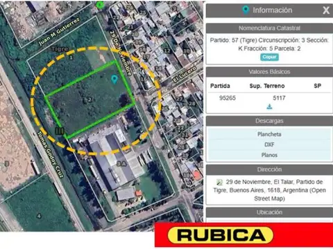 Terreno en Venta en El Talar, Partido de Tigre