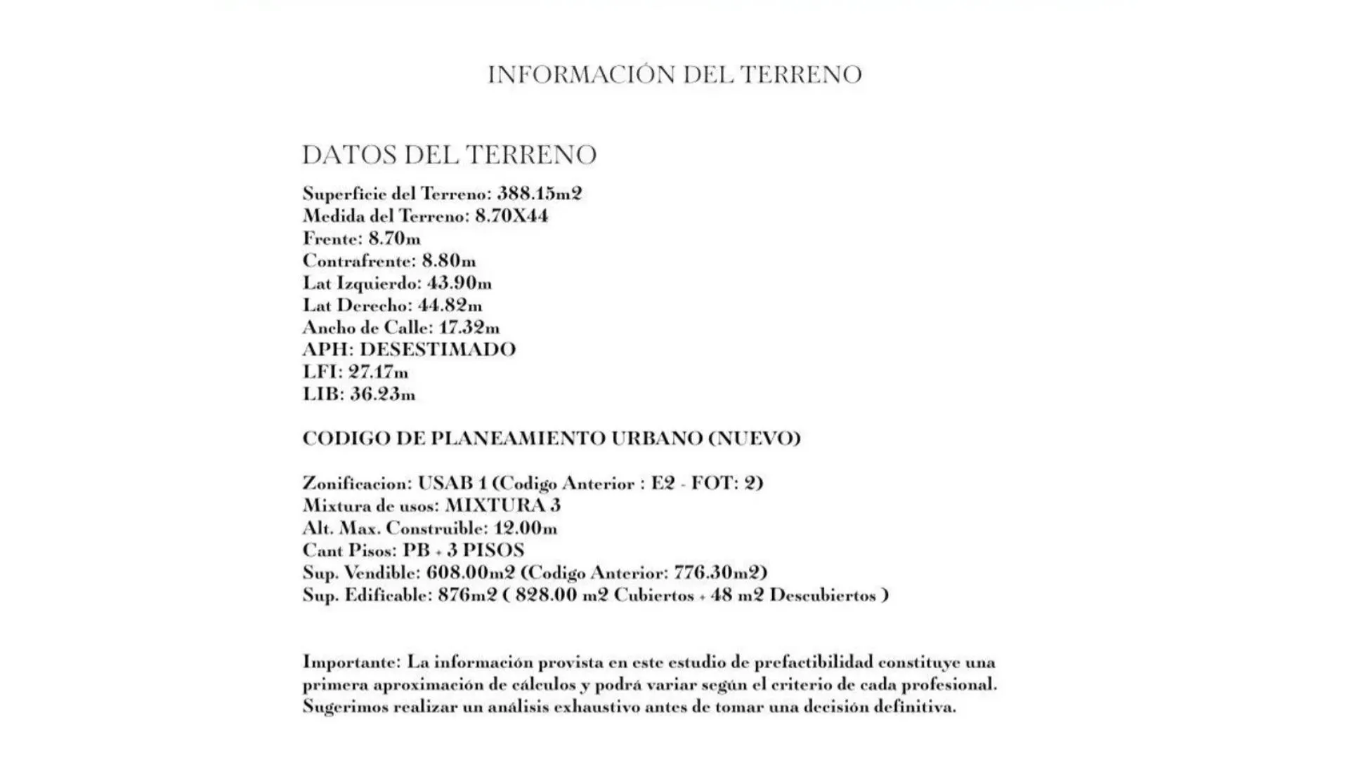 LOTE PARA DESARROLLO | CHACARITA-V.CRESPO  PB +3 PISOS