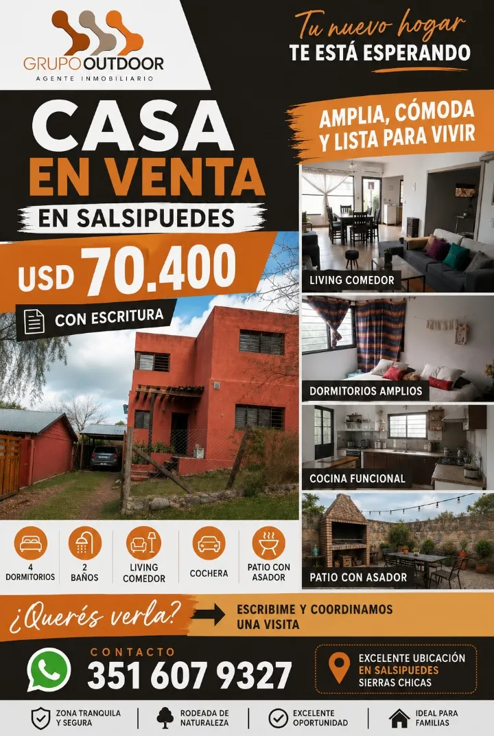 Casa en venta Salsipuedes