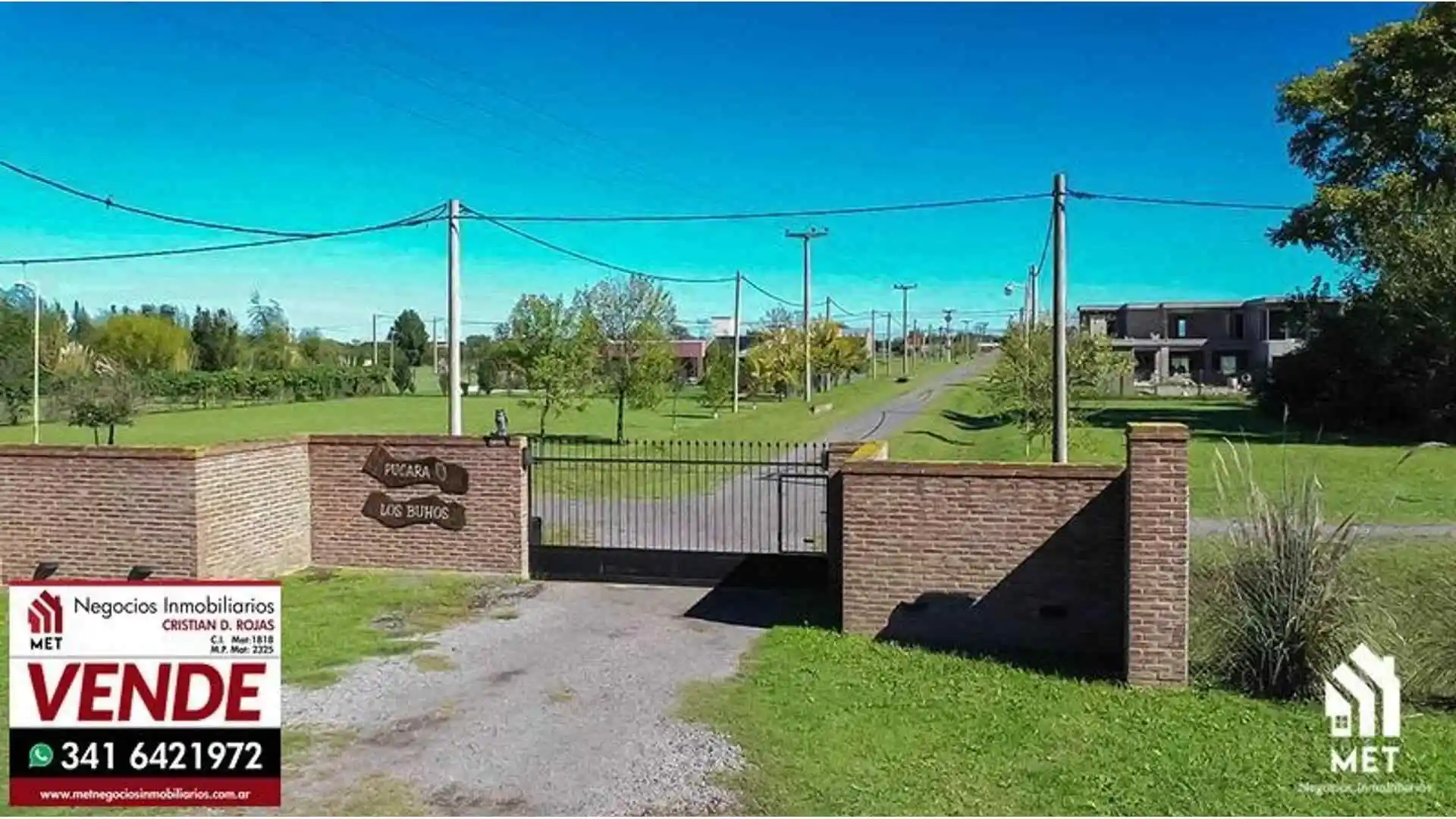 Lotes en barrio privado Pucara Los Buhos