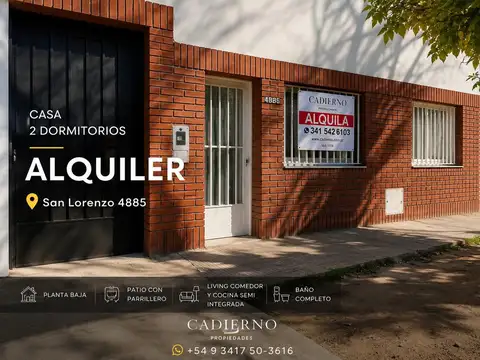 Casa en Alquiler en Luis Agote, Rosario