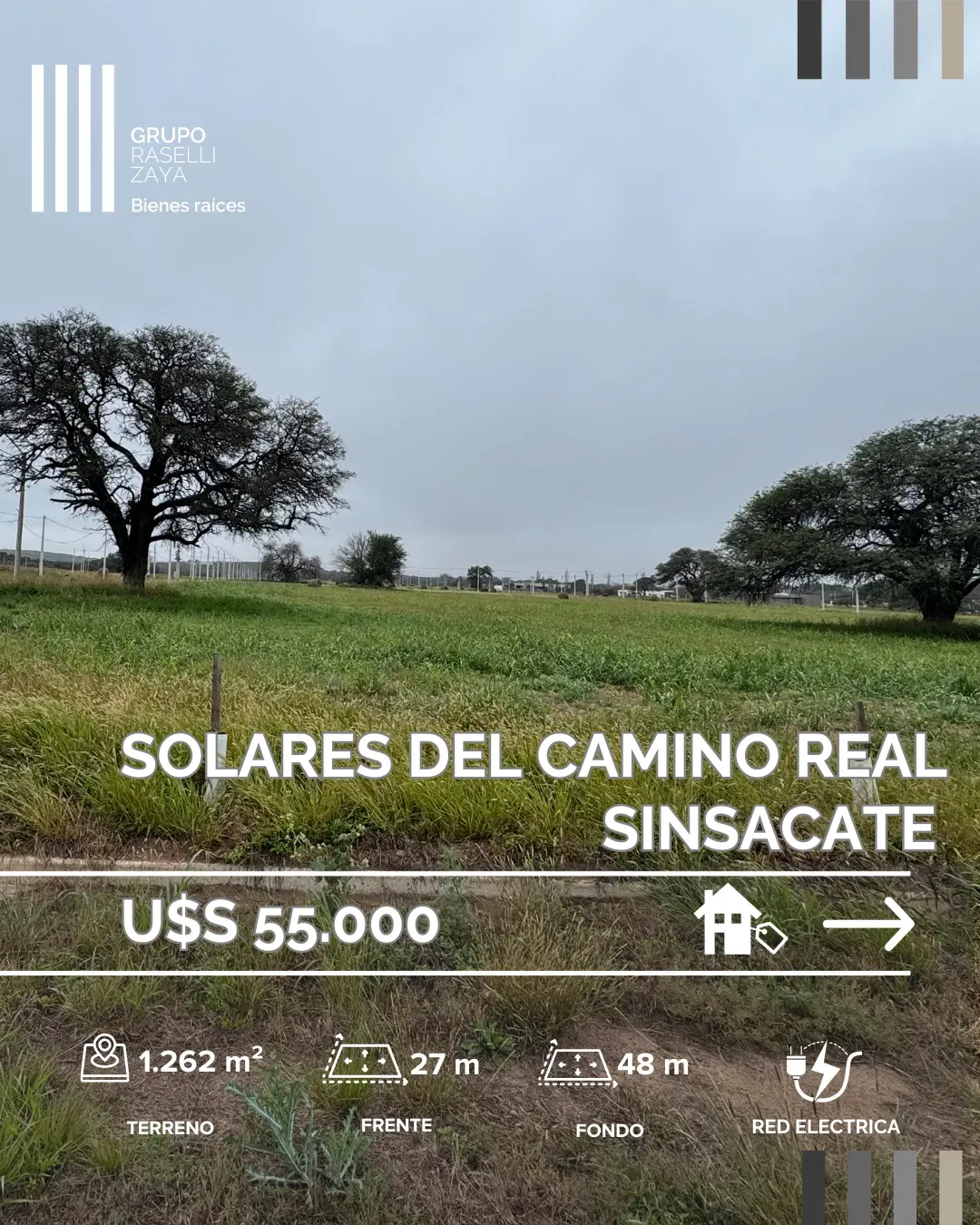 TERRENO EN VENTA - SINSACATE - SOLARES DEL CAMINO REAL