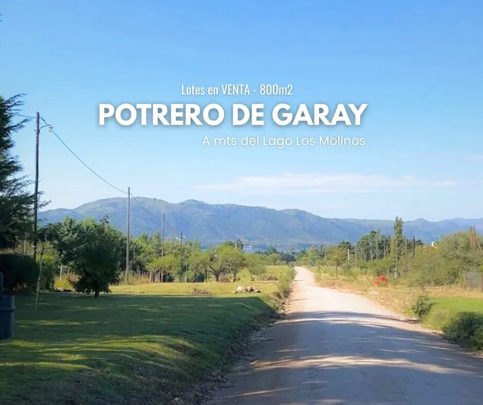 Lotes De 800m²  - Potrero De Garay, A Metros Del Lago
