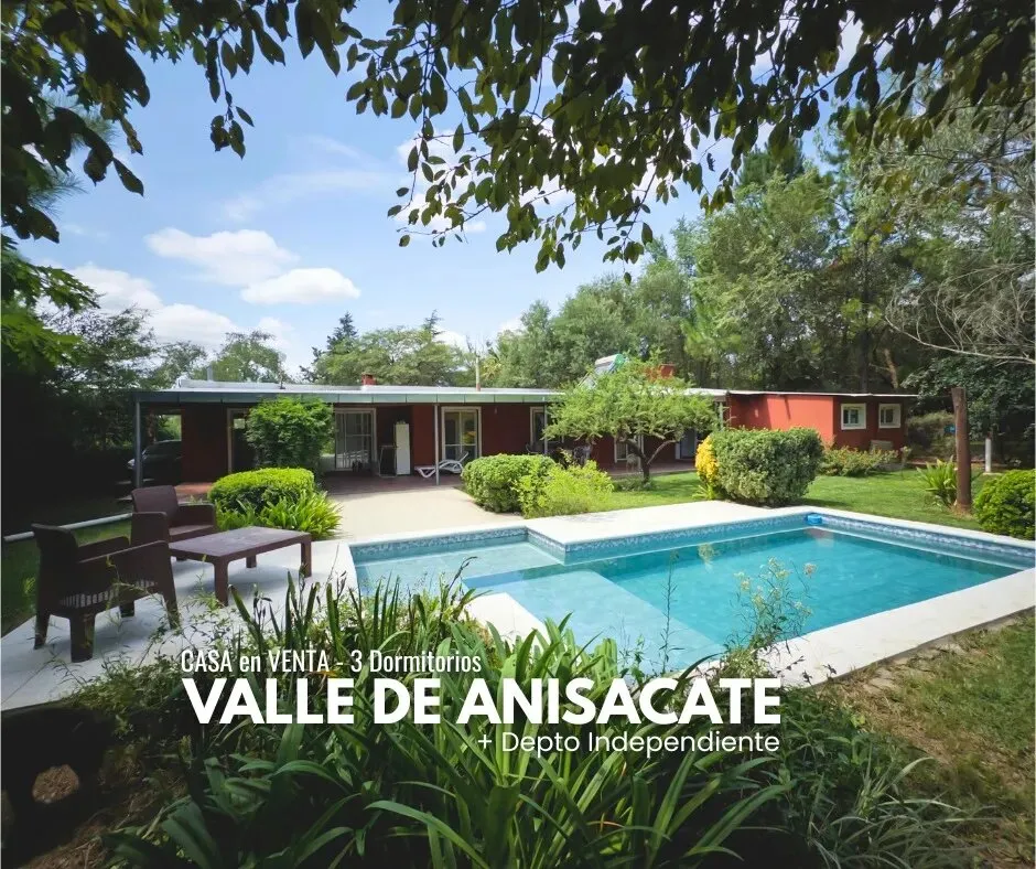 Casa Quinta + Depto Independiente | Valle De Anisacate