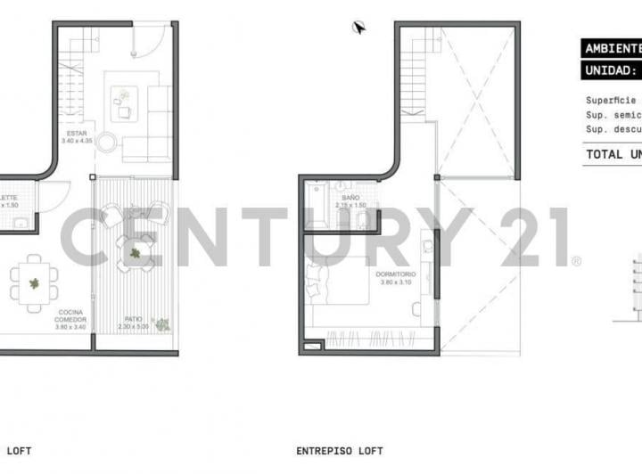 Departamento · 59m² · 2 Ambientes