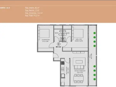 Departamento en Venta en Saavedra, CABA