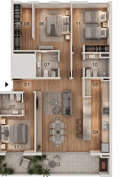 SEMIPISOS Y PENTHOUSE EN POZO - UNO - VALLE ESCONDIDO