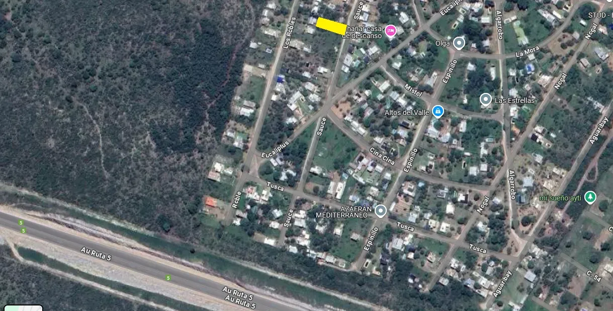 VALLE DE ANISACATE – TERRENO EN VENTA DE 456 m2