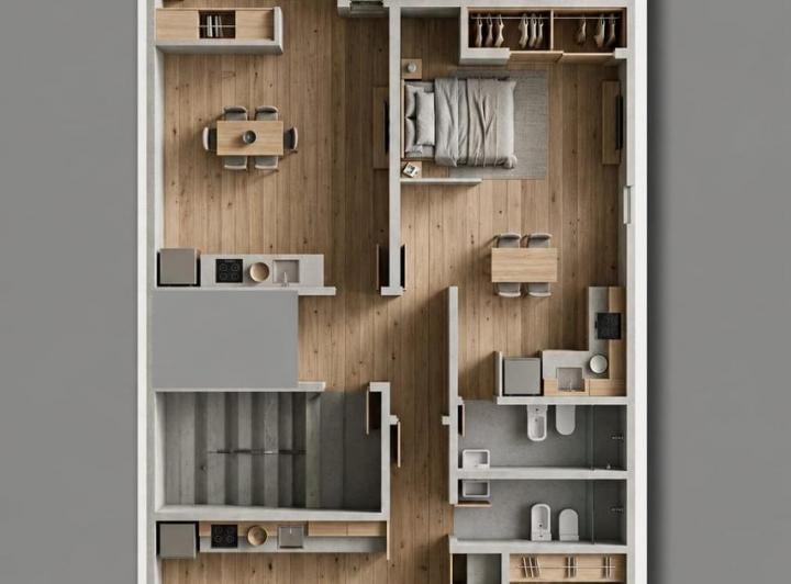 Departamento · 40m² · 1 Ambiente