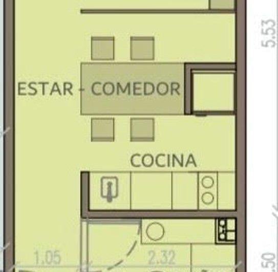 Departamento · 28m² · 1 Ambiente