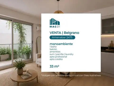 Departamento en Venta en Belgrano, Capital Federal