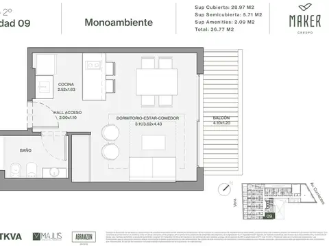 Departamento en Venta en Villa Crespo, Capital Federal
