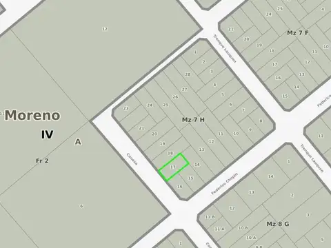 Terreno en Venta en Francisco Alvarez, Partido de Moreno