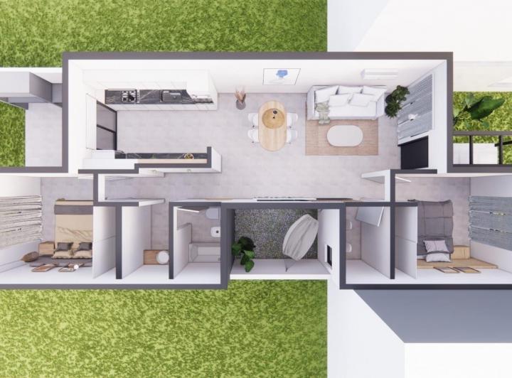 Departamento · 70m² · 4 Ambientes