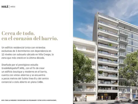 Departamento en Venta en Villa Crespo, Capital Federal